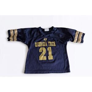 Vintage Little King Georgia Tech Yellow Jackets Jersey, Size 3, Navy & Gold